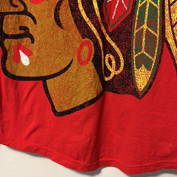 MAJESTIC—-Womans Blackhawks Hip Check Lace Up Long Sleeve- Large - Picture 4 of 7